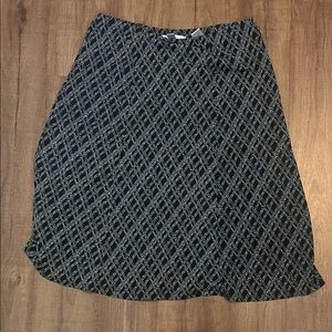 Nine & Co. Black and White A-Line Skirt